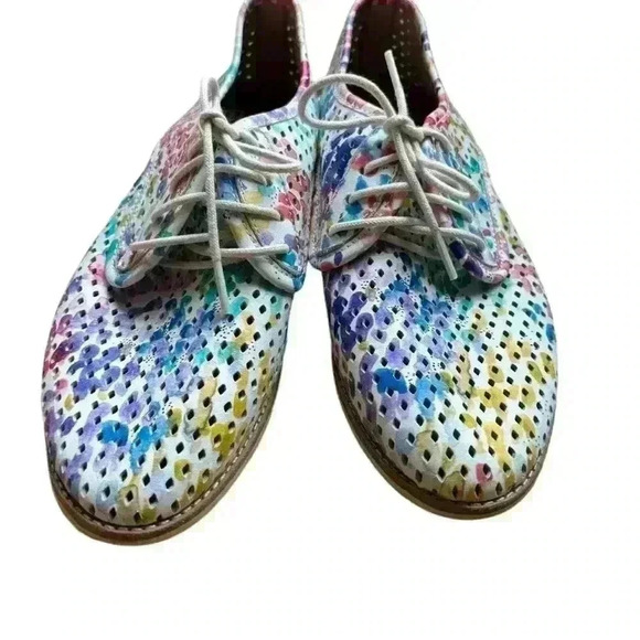 Rollie Australia  Derby Punch Leather Lace Up Shoe Size 40 Multi Colour - Picture 2 of 4